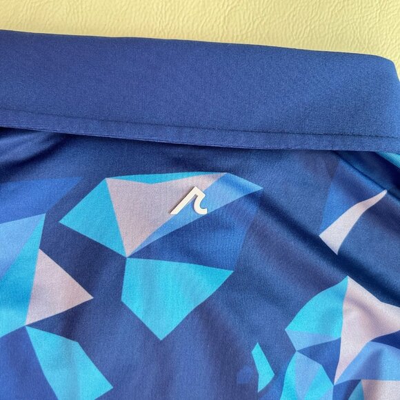 NWT Redvanly Polo Shirt Mens Geometric Bond Performance Golf Active Tech M - Picture 7 of 12